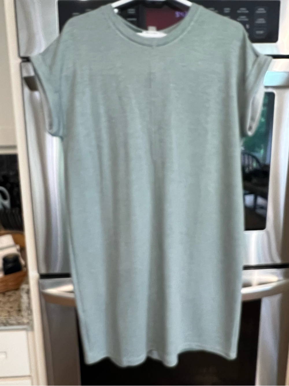 Calvin Klein Light Sage Green Tshirt dress